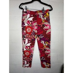 Trina Turk Moss 2 Cropped Straight Leg Pants Womens 0 Floral Print